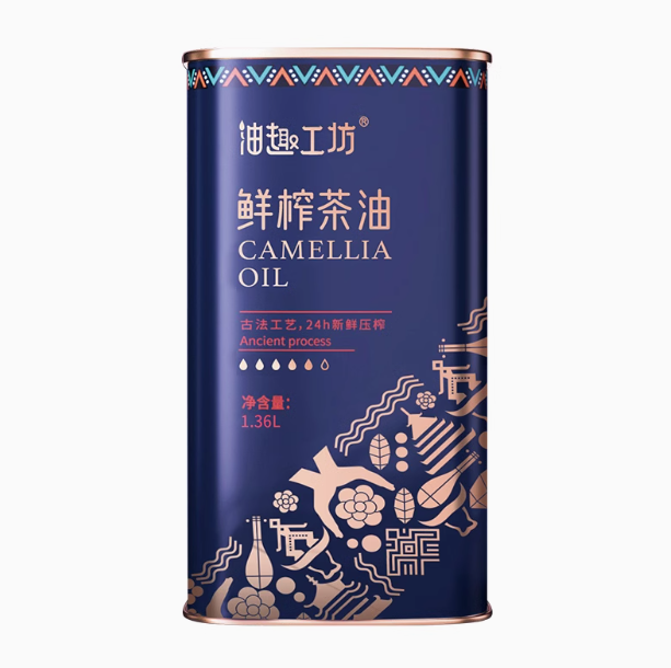 有机鲜榨山茶油 1.36L